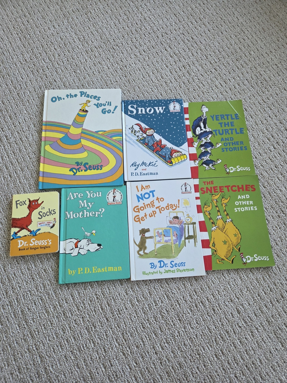 Dr. Seuss Kids Book Set - Green, Blue, Yellow, Red, White